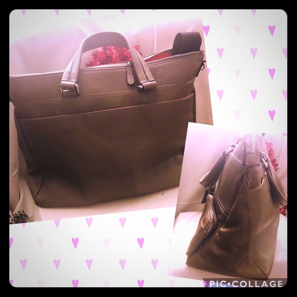 All leather Crossbody/Tote Handbag Carry-On - Picture 2 of 6